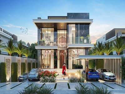 6 Bedroom Villa for Sale in DAMAC Lagoons, Dubai - V55 venice - Front LR. jpg