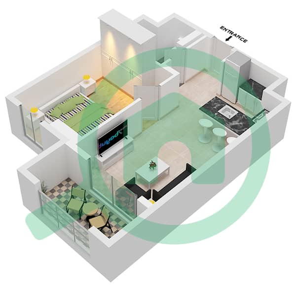 Type C Unit X21AA Floor Typical