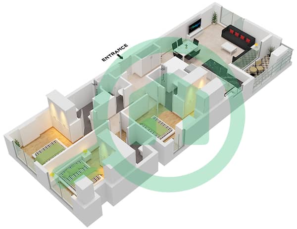 Type C Unit K01 Floor Typical