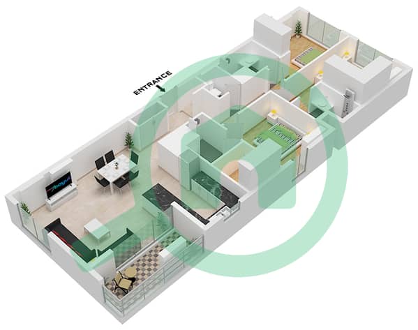 Type K Unit K01 Floor Typical
