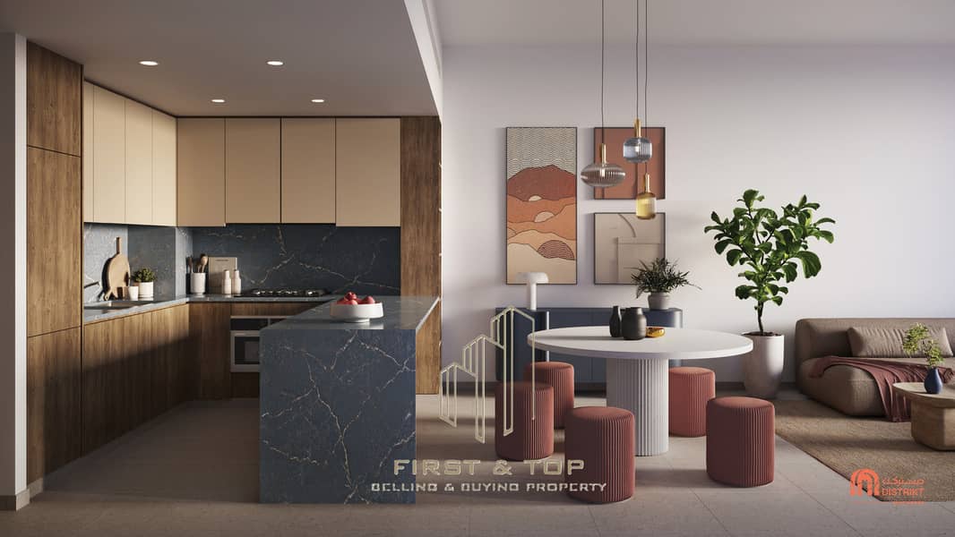 8 DISTRIKT Ghaf Woods_2BD Kitchen & Livingroom Horizon_Dark. jpg