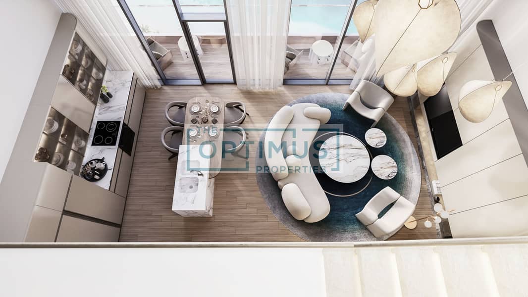 11 QDM_2BR Duplex Living & Kitchen_V02. png
