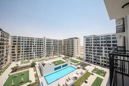 شقة 1 غرفة نوم للايجار في تاون سكوير، دبي - Brand_New__5-Star_Amenities__Pool_View-4. jpg