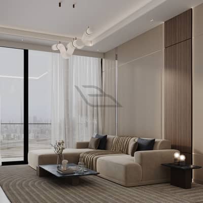 1 Bedroom Flat for Sale in Business Bay, Dubai - SkyHall Living Area (4). jpg