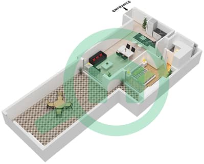Studio One Tower - 1 Bedroom Apartment Type/unit 1E/UNIT G05 FLOOR GROUND Floor plan