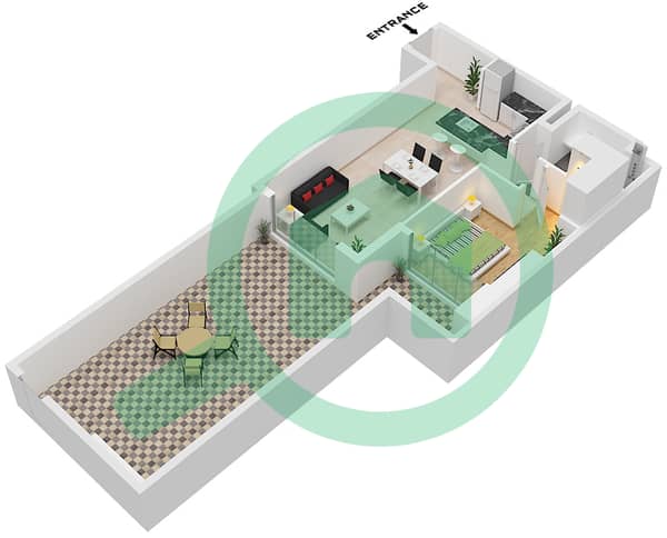Type 1E Unit G05 Floor