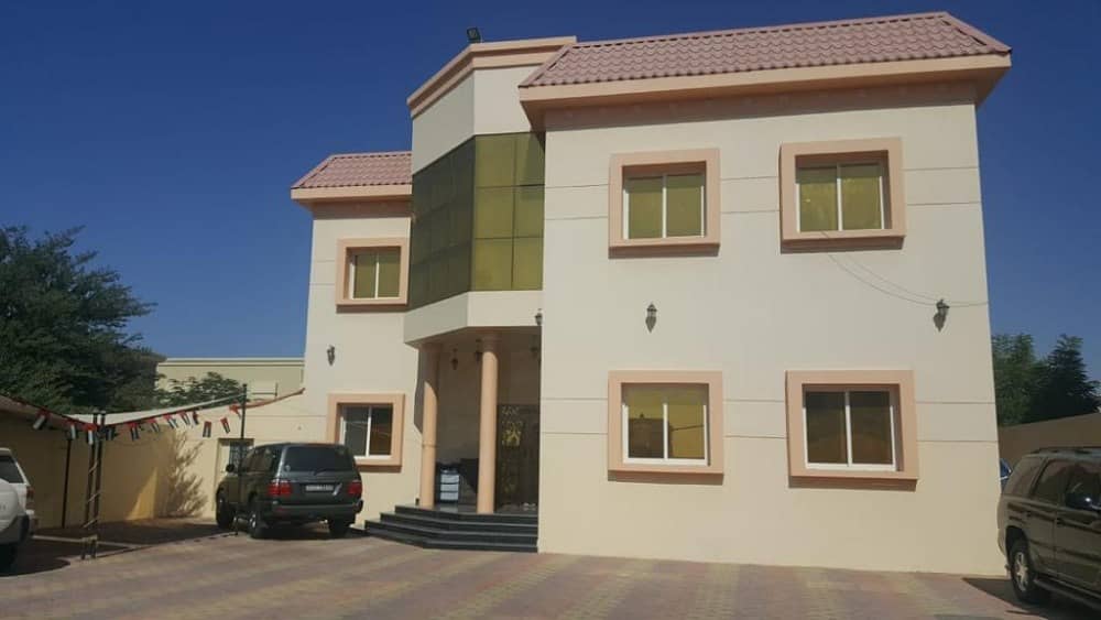 Villa for rent in Ajman Alhamidiya two floors with air conditioners on the street neighbor