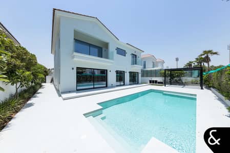 6 Bedroom Villa for Sale in Jumeirah Golf Estates, Dubai - Exclusive - Completely Turnkey on Large Private Plot - Basement