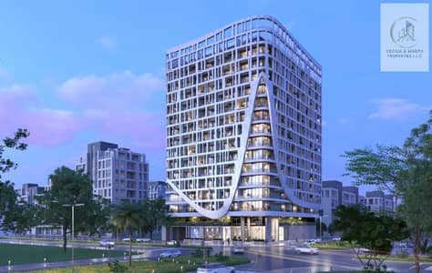 朱美拉环形村(JVC)， 迪拜 单身公寓待售 - Sky Suites Exterior - 1. jpg