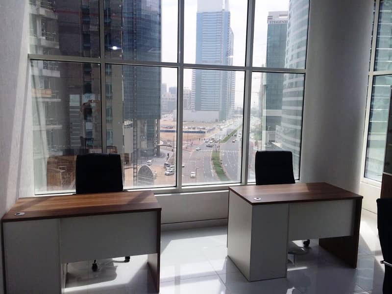 Ready to Move Offices for Rent in Clover Bay Tower in Business Bay Dubai