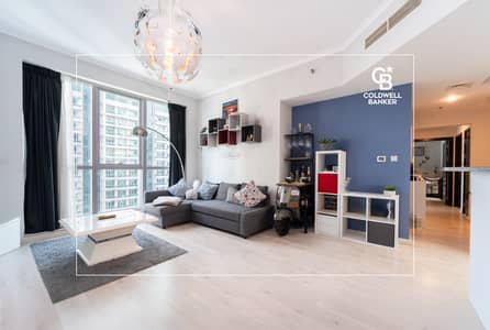 2 Bedroom Apartment for Rent in Dubai Marina, Dubai - High Floor | Unfurnished | Vacant in August