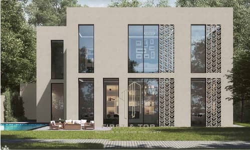 4 Bedroom Villa for Sale in Barashi, Sharjah - villa pool. PNG