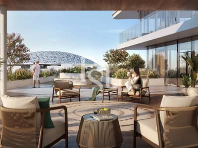 萨迪亚特岛， 阿布扎比 单身公寓待售 - the-grove-louver-residence-saadiyat-island-abudhabi-balcony-view (6). jpg
