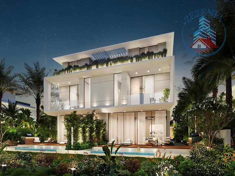 13 Villa_01 Rear night view. jpg