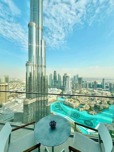 شقة 4 غرف نوم للبيع في وسط مدينة دبي، دبي - Balcony with Burj Views. jpeg