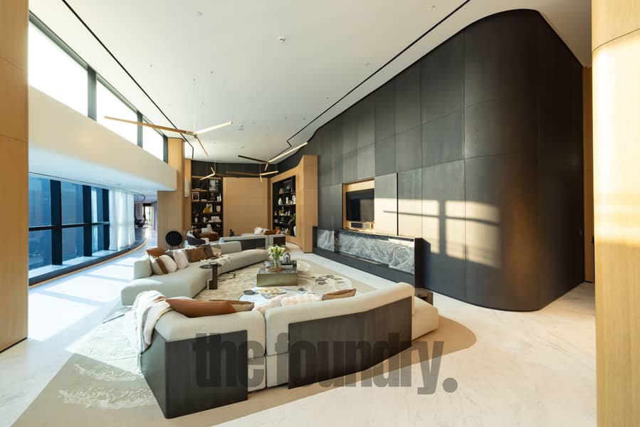 2 The OPUS Penthouse by OMNIYAT Double - Height Living Area 7. jpg