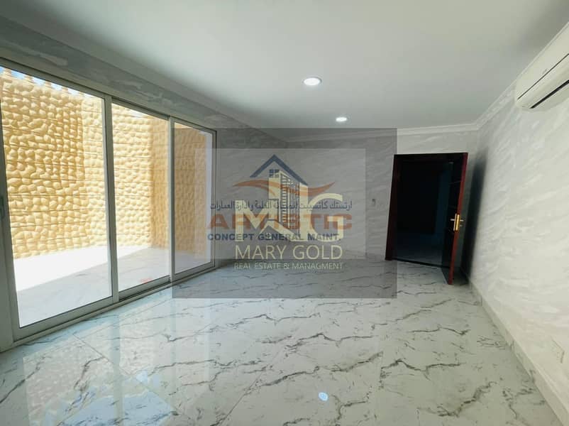 Good Condition  01 Bedroom Hall with 02 Bathrooms with yard available for rent in al rahba  3000AED / month