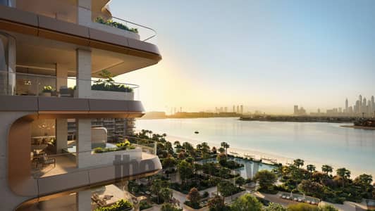 فلیٹ 2 غرفة نوم للبيع في نخلة جميرا، دبي - The Alba Residences beach Side Facade. jpg