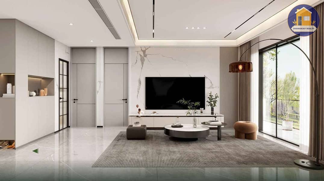 12 spacious living area at Forest City Tower Majan Dubai. jpg
