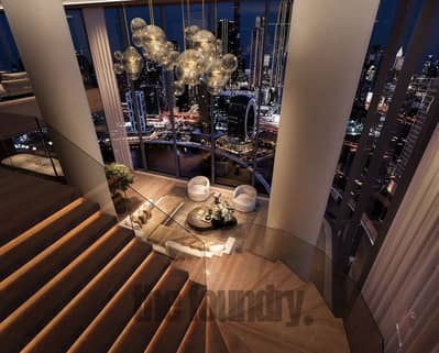 فلیٹ 2 غرفة نوم للبيع في الخليج التجاري، دبي - VelaViento_Interior_Penthouse_Night. jpg