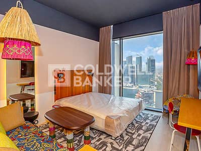 Studio for Rent in Business Bay, Dubai - Prime Location | Furnished | Sea View