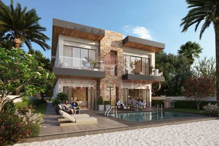 大马士革湖住宅， 迪拜 5 卧室联排别墅待售 - Costa Brava Villa LV-3B16_Rear View. JPG