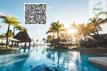 1 Bedroom Apartment for Sale in Ajman Free Zone, Ajman - swimming-pool-among-palm-trees-on-a-tropical-islan-2022-02-12-05-47-40-utc. jpg