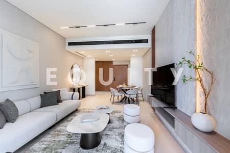 2 Bedroom Flat for Rent in Business Bay, Dubai - Fully Furnished | Large Balcony | Burj View