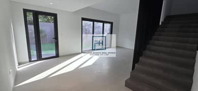 3 bedrooms unit/ close kitchen /garden area/ for rent in Al Jada