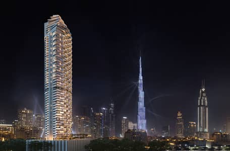 迪拜市中心， 迪拜 2 卧室公寓待售 - WRD_Aerial_Full Building_Night. jpg