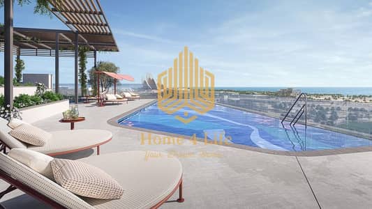شقة 1 غرفة نوم للبيع في جزيرة السعديات، أبوظبي - UA_AldarManaratResidence_CGI06_PoolView-Marketing_10_10K. jpg