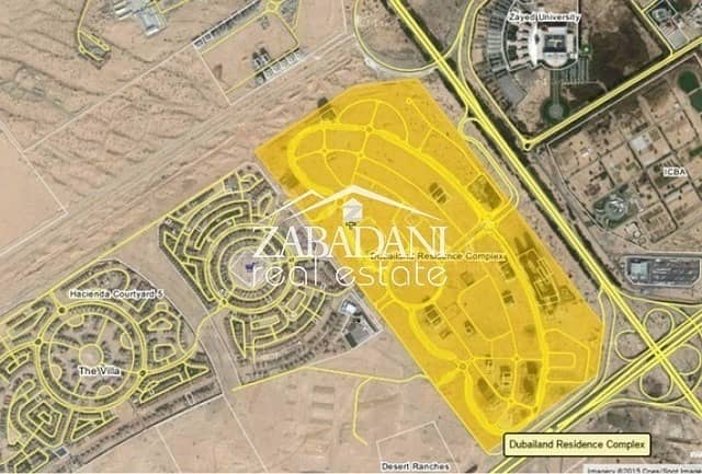 Dubai Residence Complex Plot For Sale AED 65/Sqft