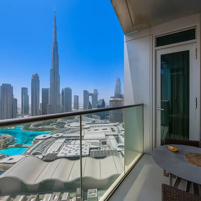 2 Bedroom Apartment for Sale in Downtown Dubai, Dubai - High Floor | Burj and Fountain View | vacant