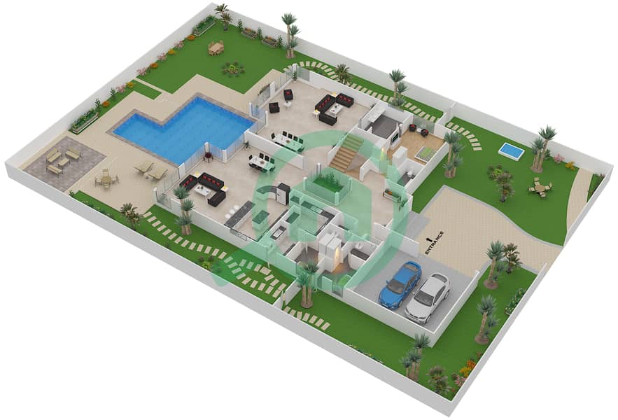 Floor plans for Type I 6bedroom Villas in Sanctuary Falls