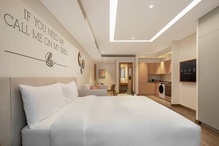 Hotel Apartment for Rent in Dubai Marina, Dubai - ROVE JBR APARTMENTS_03_FAMILY STUDIO. jpg