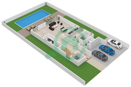 Al Sarfa Villas - 4 Bedroom Villa Type B Floor plan