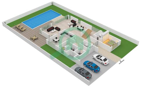 Al Sarfa Villas - 5 Bedroom Villa Type C Floor plan
