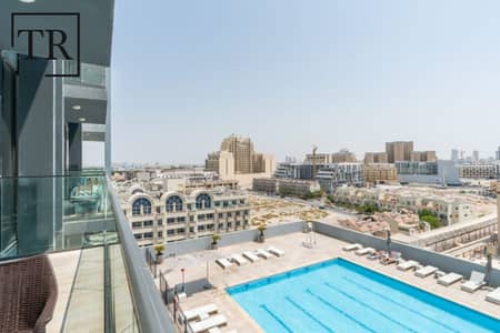 1 Bedroom Apartment for Rent in Jumeirah Village Circle (JVC), Dubai - Pool View | Furnished | Modern Living | Prime JVC