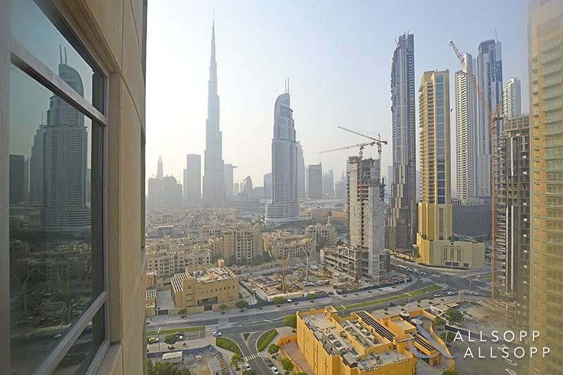 2BR | Burj Khalifa View | Chiller Included