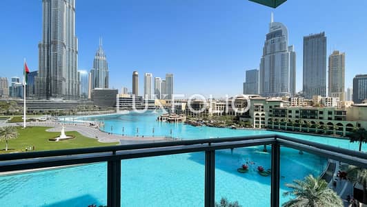 3 Bedroom Flat for Rent in Downtown Dubai, Dubai - Burj Khalifa + Fountain View | Spacious