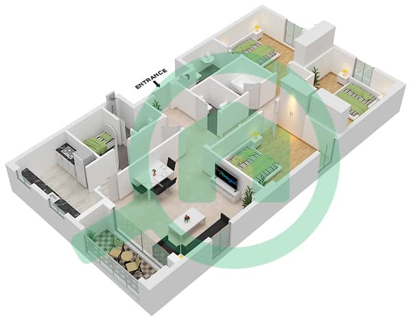 Type B Unit Q21 Floor 8