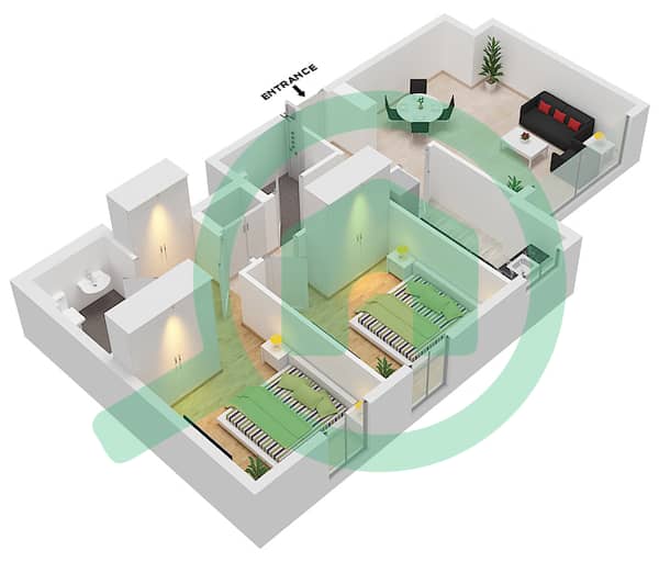 Type F Unit V45 Floor 9