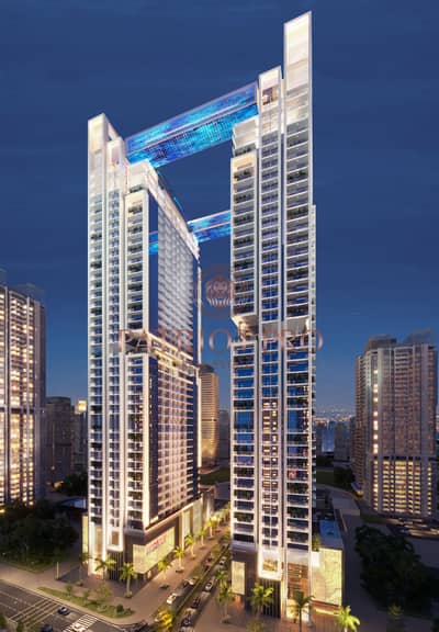 2 Bedroom Apartment for Sale in Jumeirah Lake Towers (JLT), Dubai - Night perspective 4k. jpg