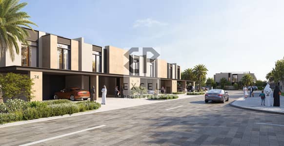 迪拜南部街区， 迪拜 3 卧室联排别墅待售 - Townhouse-Street. jpg