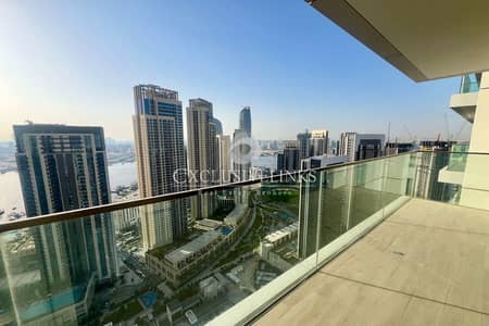 3 Bedroom Apartment for Rent in Dubai Creek Harbour, Dubai - Higher Floor | Full Water View | Vacant
