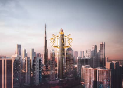 2 Bedroom Flat for Sale in Downtown Dubai, Dubai - 5-Bird_Eye_Dusk Updated. jpg