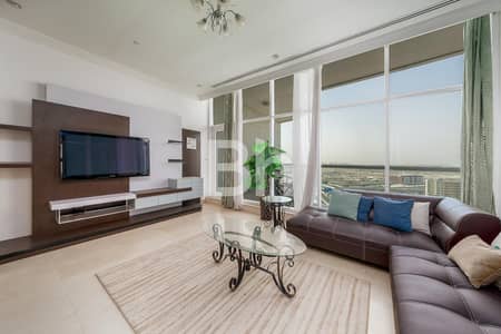 2 Bedroom Apartment for Rent in Dubai Marina, Dubai - Furnished| Maid’s room + Study| Partial sea views