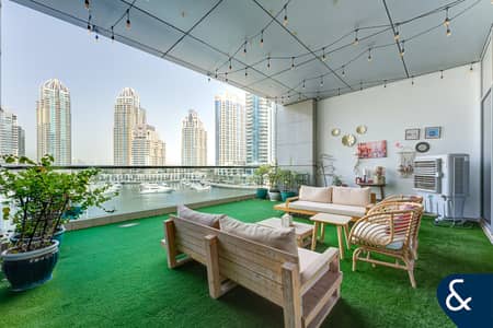 3 Bedroom Flat for Rent in Dubai Marina, Dubai - 3 Beds | Full Marina View | Large Terrace