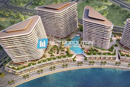 1 Bedroom Apartment for Sale in Yas Island, Abu Dhabi - Waterfront living | 1BR+Balcony | High Floor Unit
