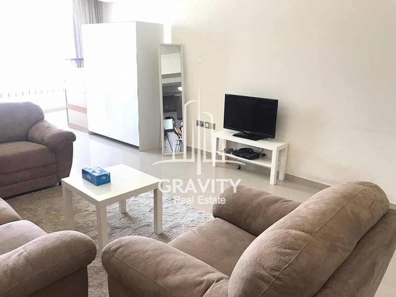 2PAYMENTS! Furnished Studio Apartment w/ Sea View